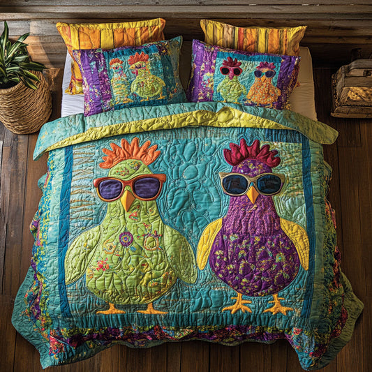 Joyful Chicken WX0401066CL Duvet Cover Set