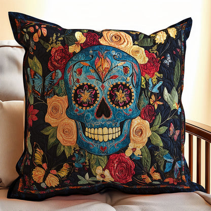 Skull Flower WX0601140CL Quilt Pillow Case