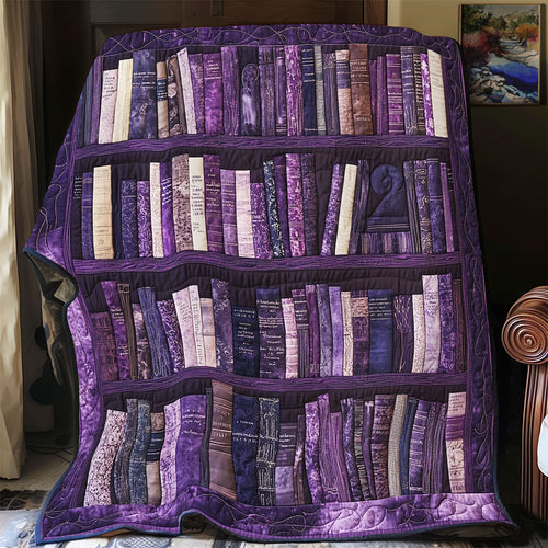 Purple Bookshelf WX1802037CL Quilt