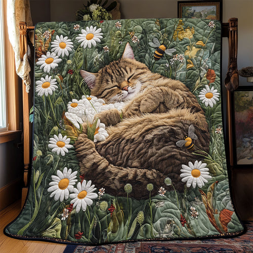 Cat Sleeping Daisy WX2402068CL Quilt