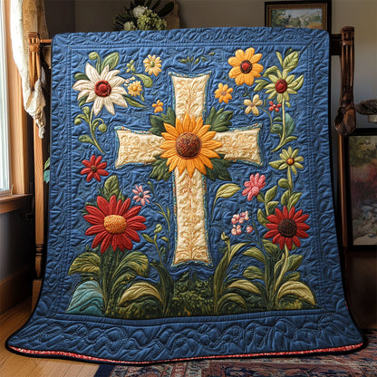 Cross Sunflower WX1601024CL Quilt