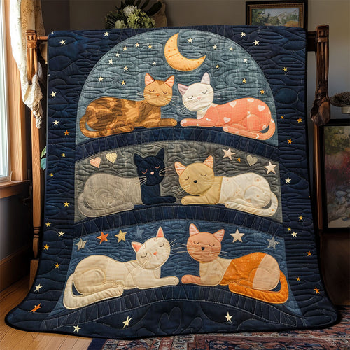 Sleeping Cat To The Moon WJ1303023CL Quilt