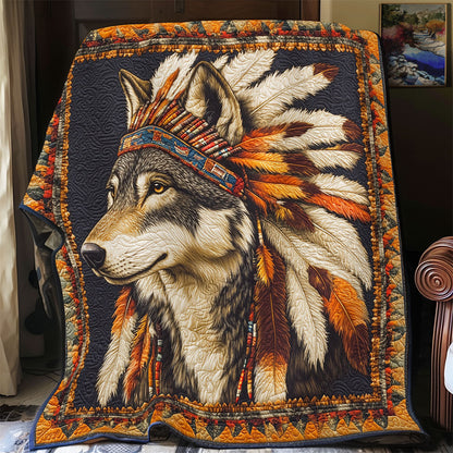 Wolf Native American WX2001086CL Quilt