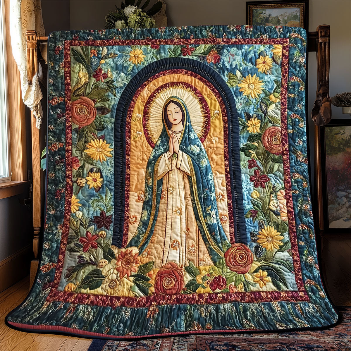 Blessed Mother WX1701020CL Quilt