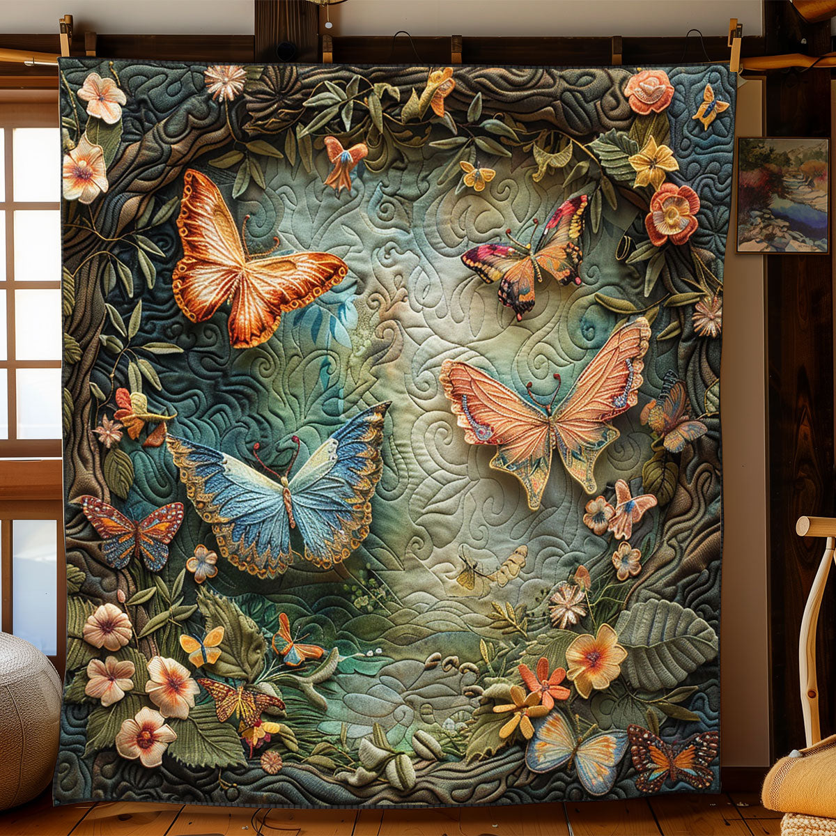 Enchanted Butterfly Forest WJ0502004CL Quilt