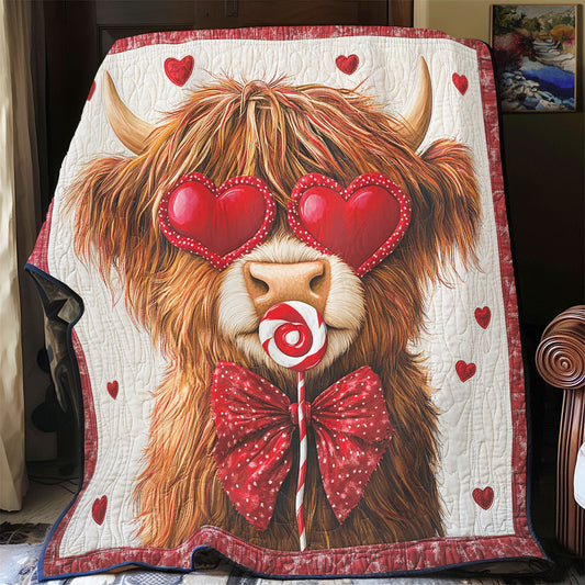 Highland Cow Valentine WX0901040CL Quilt