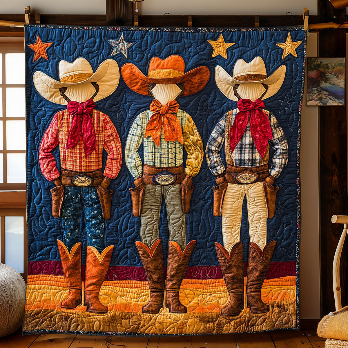 Cowboy Trio WJ2401011CL Quilt