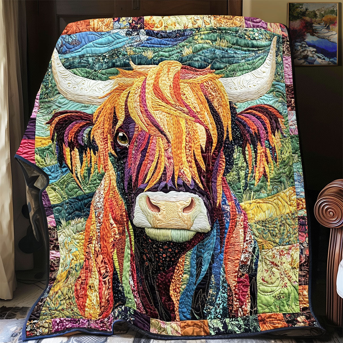 Highland Cow WX0601019CL Quilt