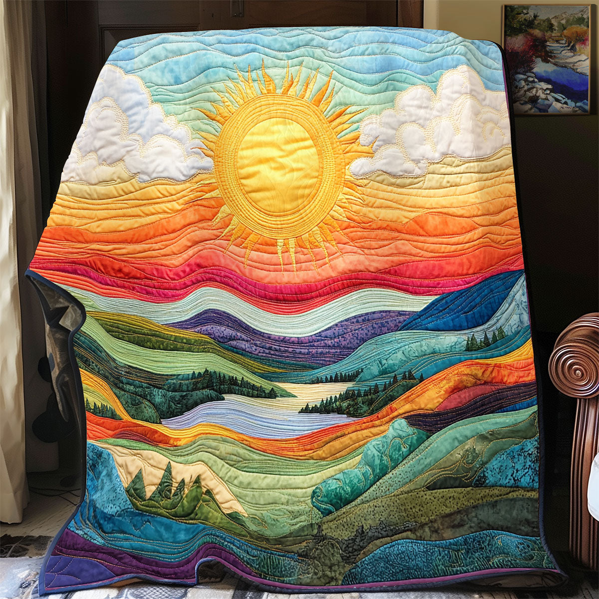 Sunrise In Mountain WX2702116CL Quilt