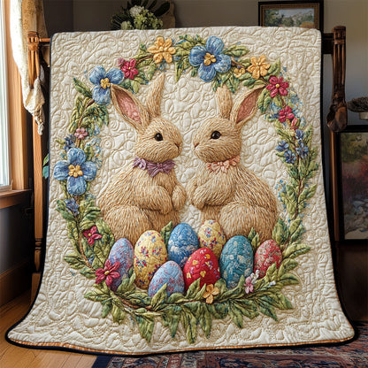 Easter Bunny Garden WJ2101008CL Quilt