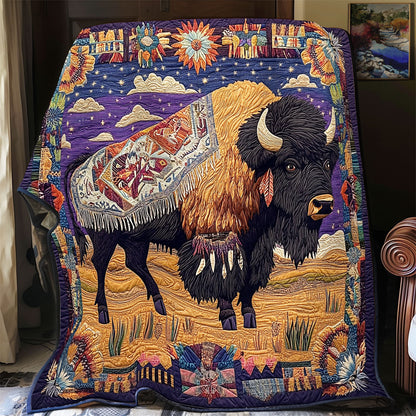 Bison Native American WX2201023CL Quilt