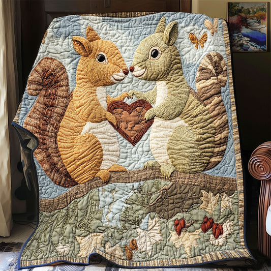 Couple Squirrel WX0901019CL Quilt