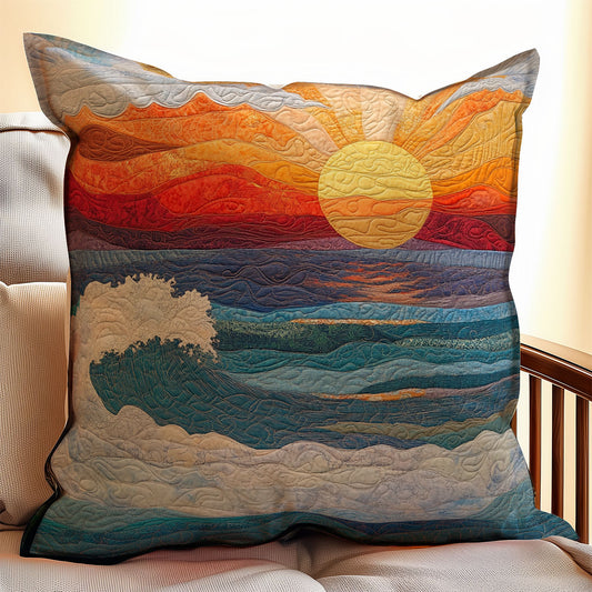 Beach Sunset WX1003095CL Quilt Pillow Case