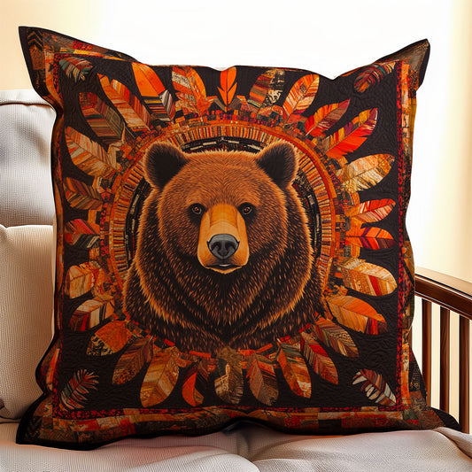 Bear Native American WX1303039CL Quilt Pillow Case