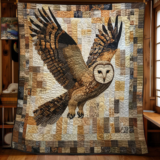 Owl Flying WX0601038CL Quilt