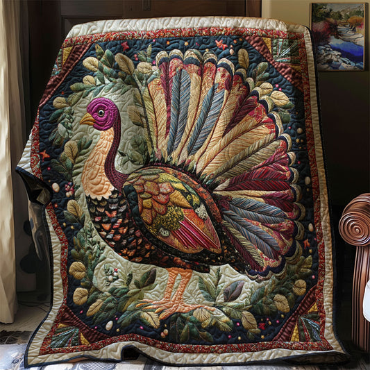 Rustic Turkey Charm WJ0601011CL Quilt