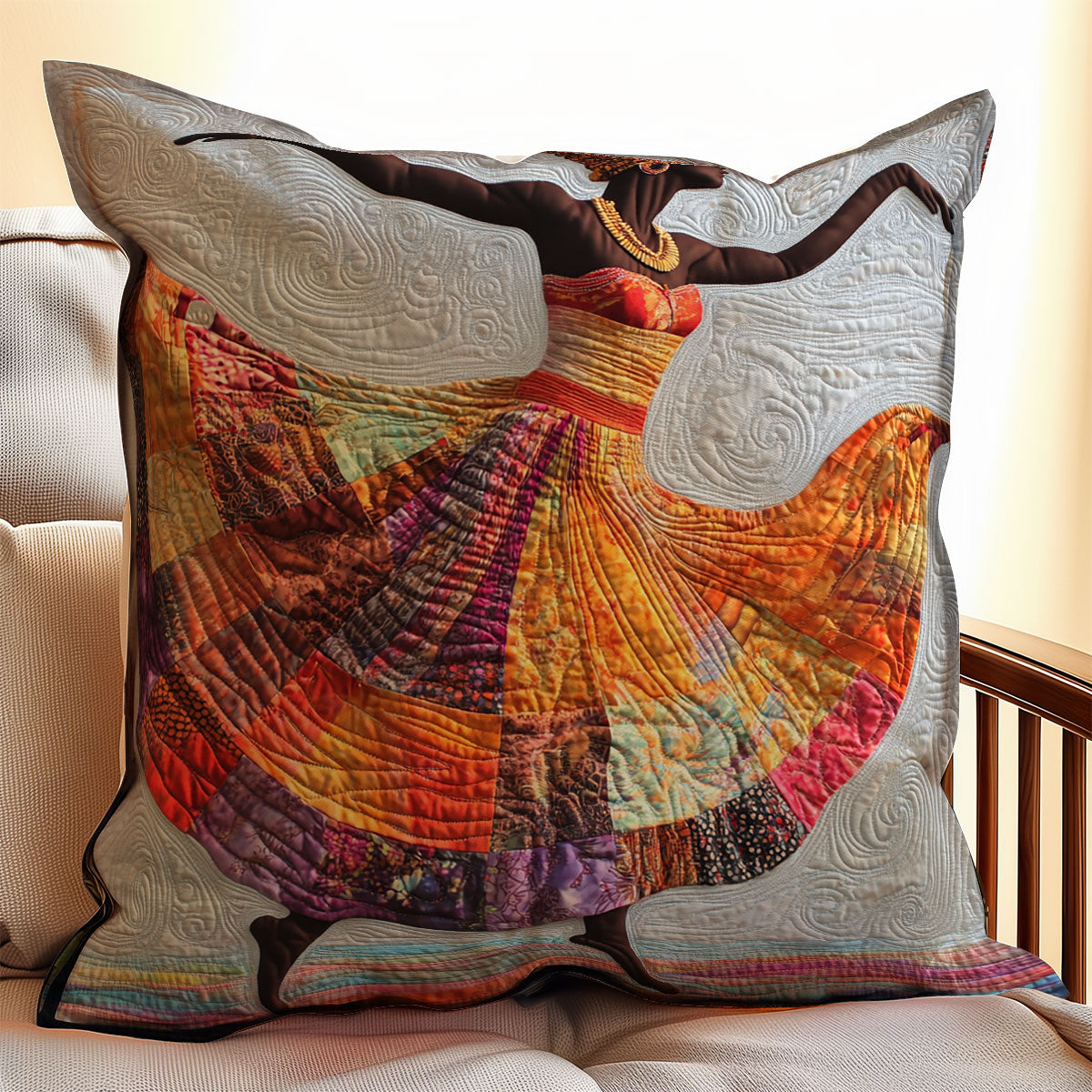 Black Woman WX0803092CL Quilt Pillow Case