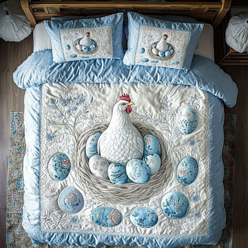 Blue Chicken Egg WX0803163CL Duvet Cover Set