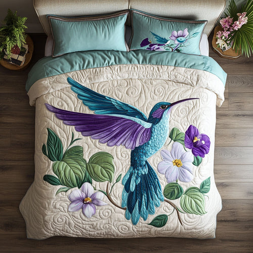 Blue Hummingbird WX0603015CL Duvet Cover Set