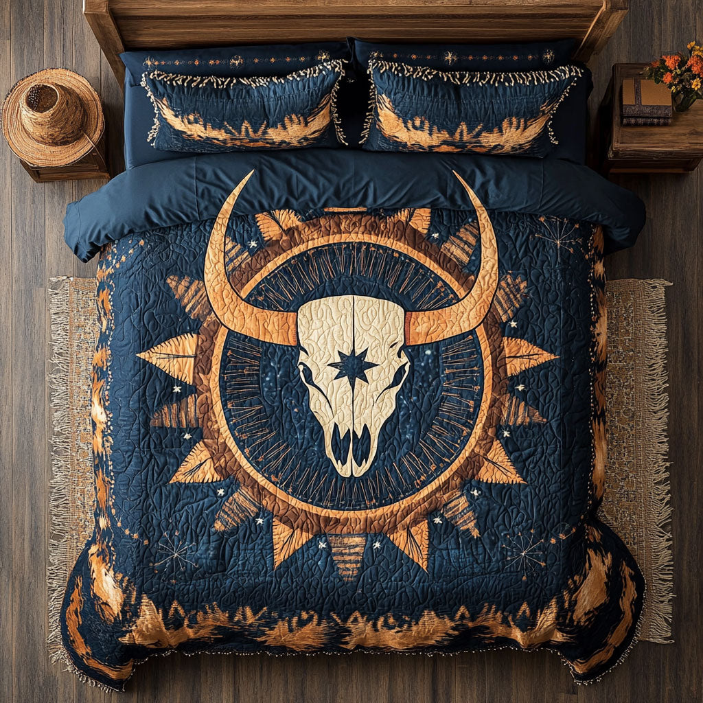 Bull Skull WX1303079CL Duvet Cover Set