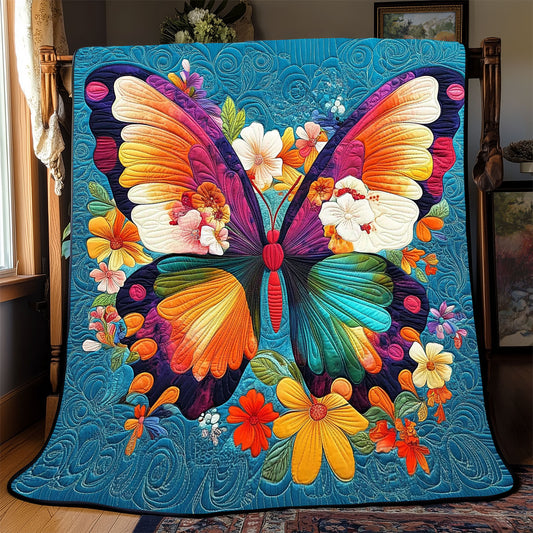 Butterfly Flower WX1003014CL Quilt