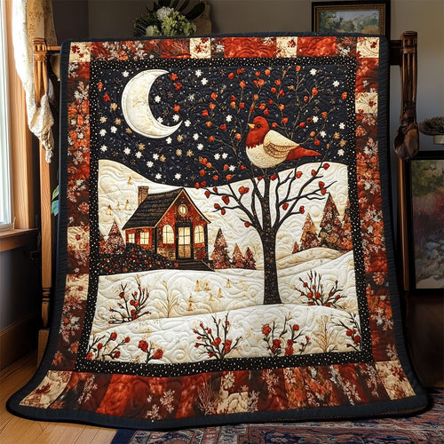 Moonlit Cardinal WJ0201012CL Quilt