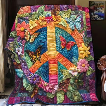 Peace Sign Flower WX2402089CL Quilt