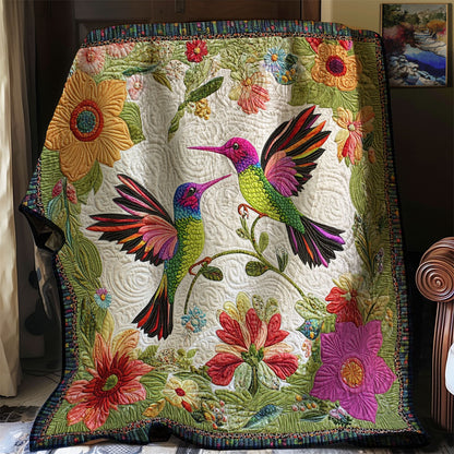 Hummingbird Couple WJ0701009CL Quilt