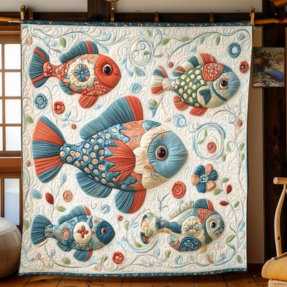 Fish Tale Bliss WJ0401003CL Quilt