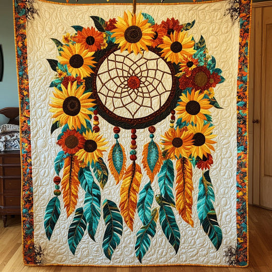 Native Sunflower Dreamcatcher WJ0602023CL Quilt