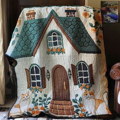 Cozy Cottage Cat WJ1802005CL Quilt