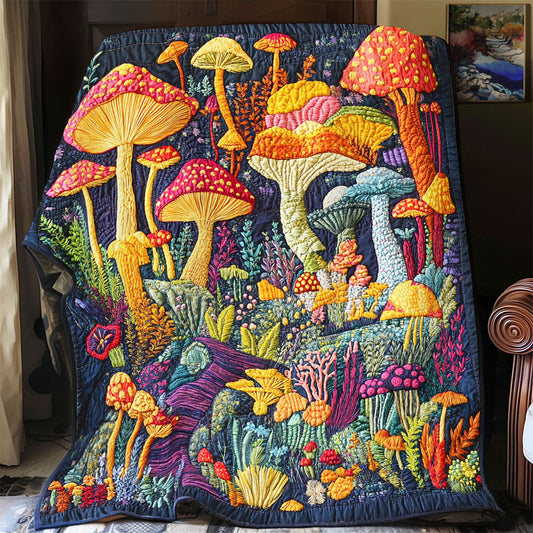 Vibrant Mushroom WX1001050CL Quilt