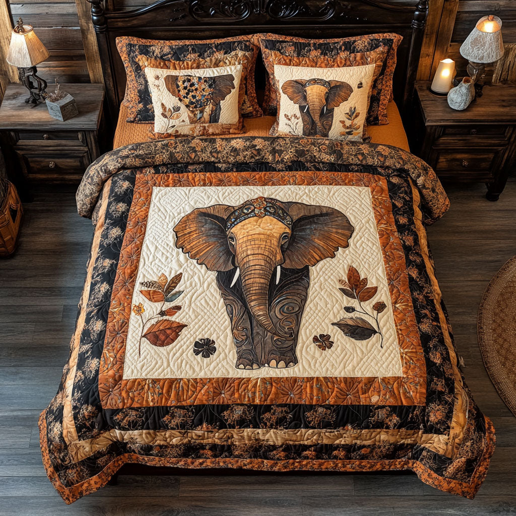 Brown Elephant WX0401055CL Duvet Cover Set