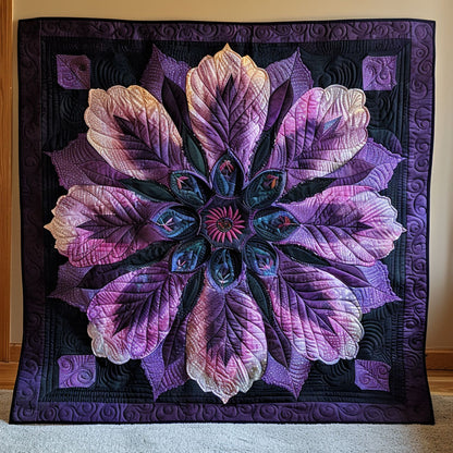 Purple Flower WJ1403016CL Quilt