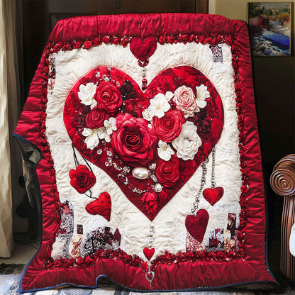 Flower Heart WX0701025CL Quilt