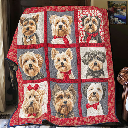 Pretty Yorkshire Terrier WX1601074CL Quilt