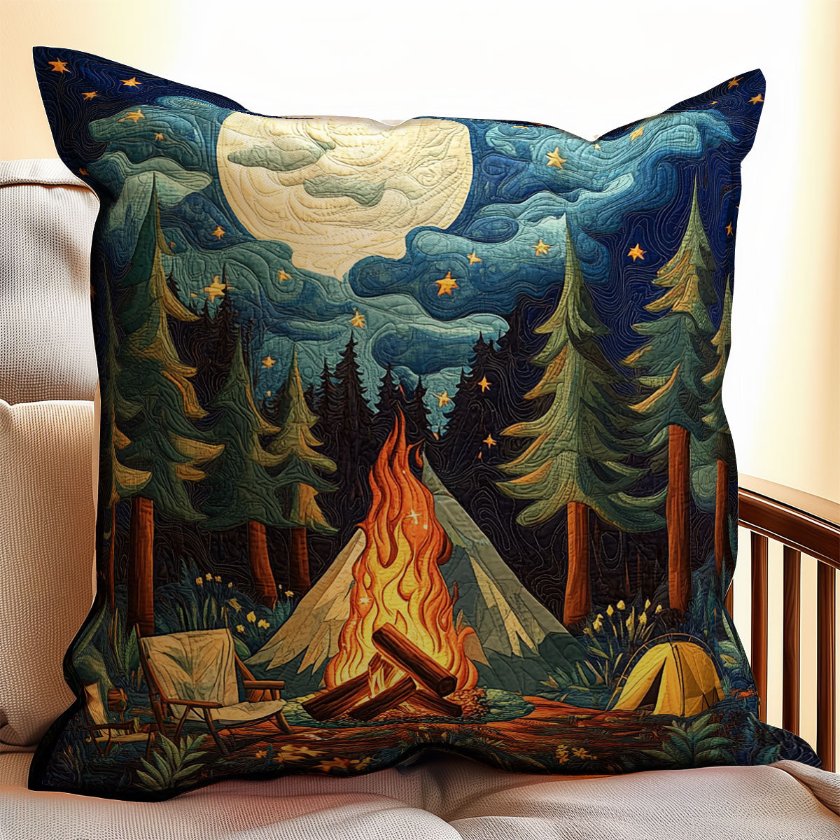 Camping Night WX1303044CL Quilt Pillow Case