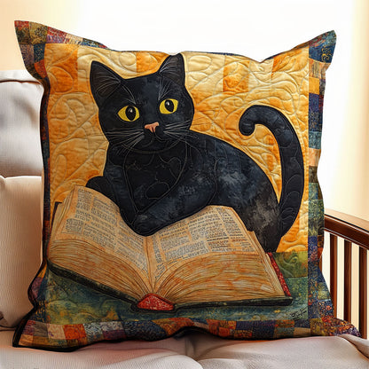 Cat Book WX0603124CL Quilt Pillow Case