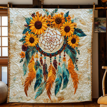 Native Sunflower Dreamcatcher WJ2301025CL Quilt