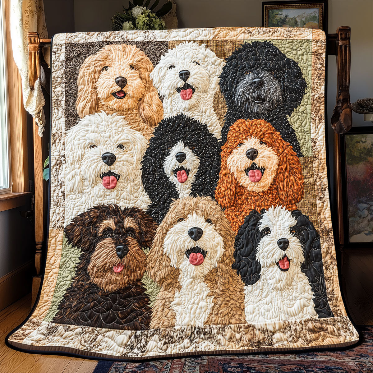 Adorable Dog WX0901003CL Quilt