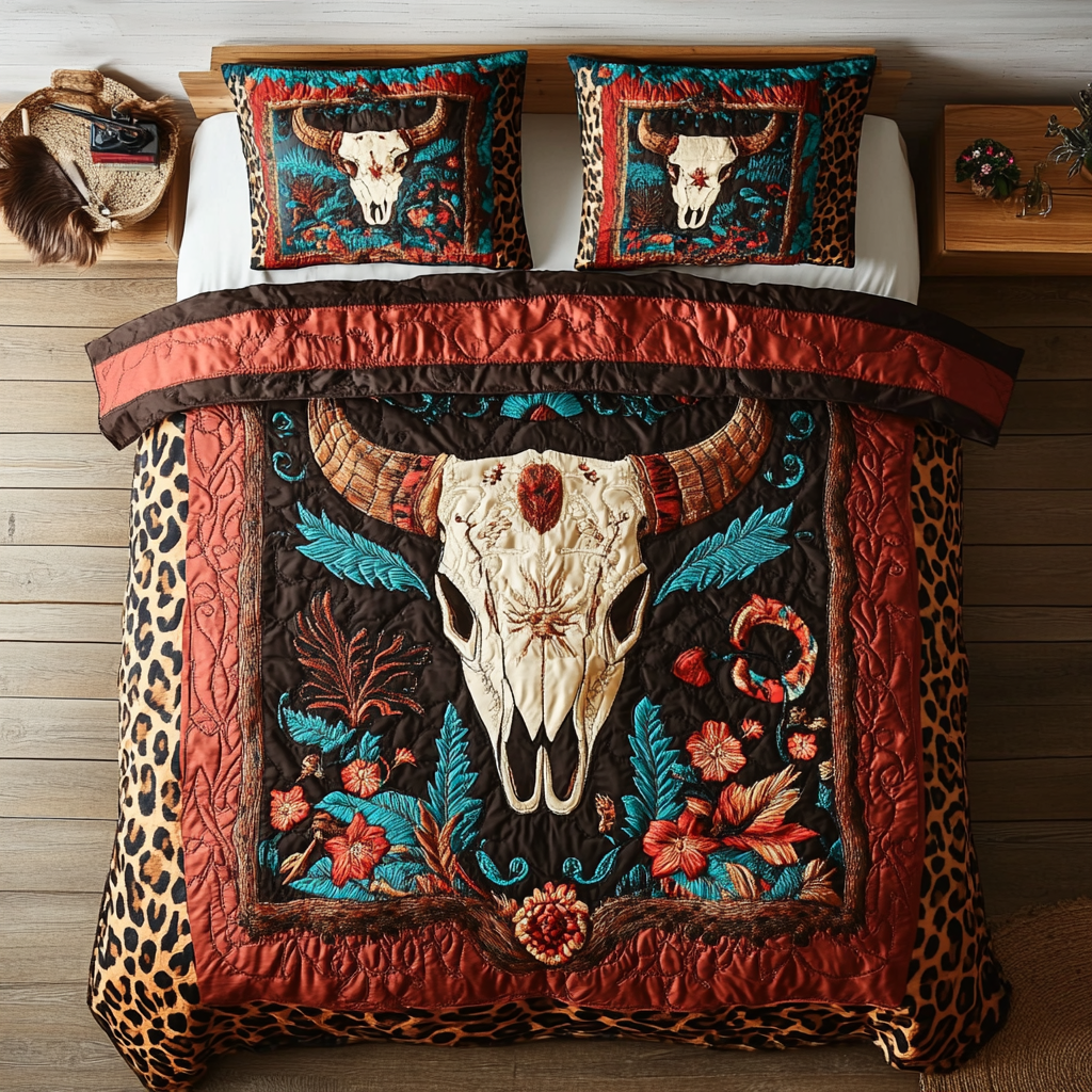 Bull Skull WX1702002CL Duvet Cover Set