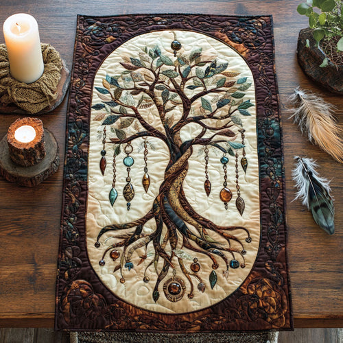 Celtic Tree of Life WX0703054CL Quilted Table Runner