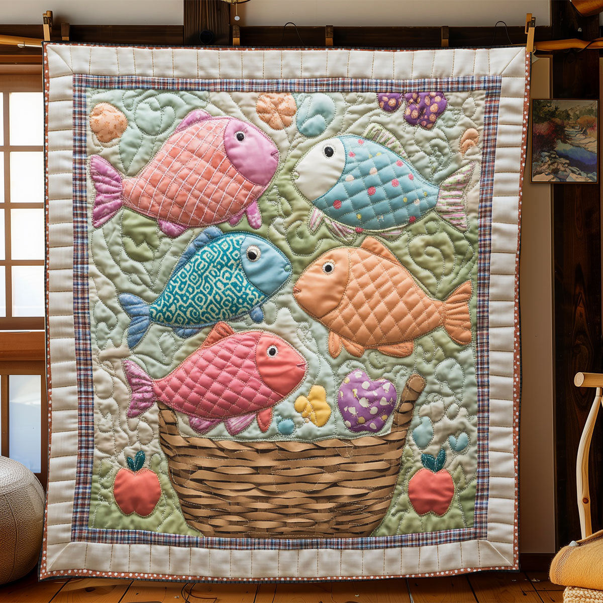 Fish Basket WJ1701010CL Quilt