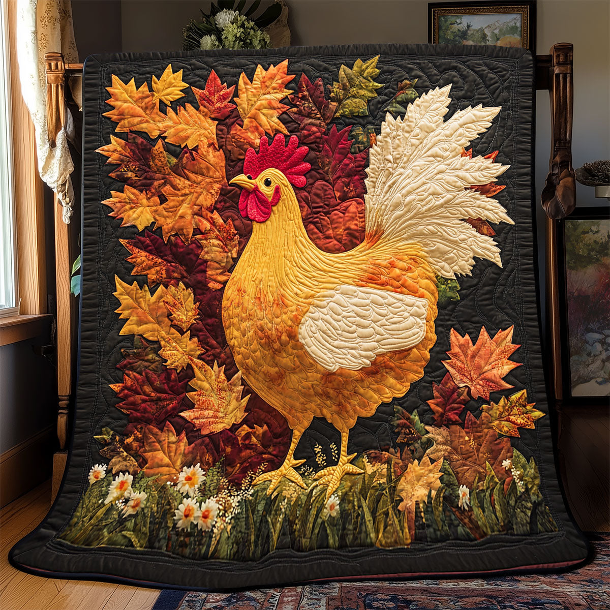 Chicken Autumn WX0803017CL Quilt