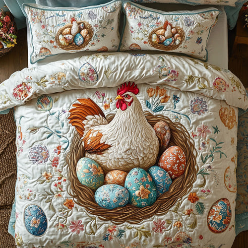 Chicken Easter Egg WX0803166CL Duvet Cover Set