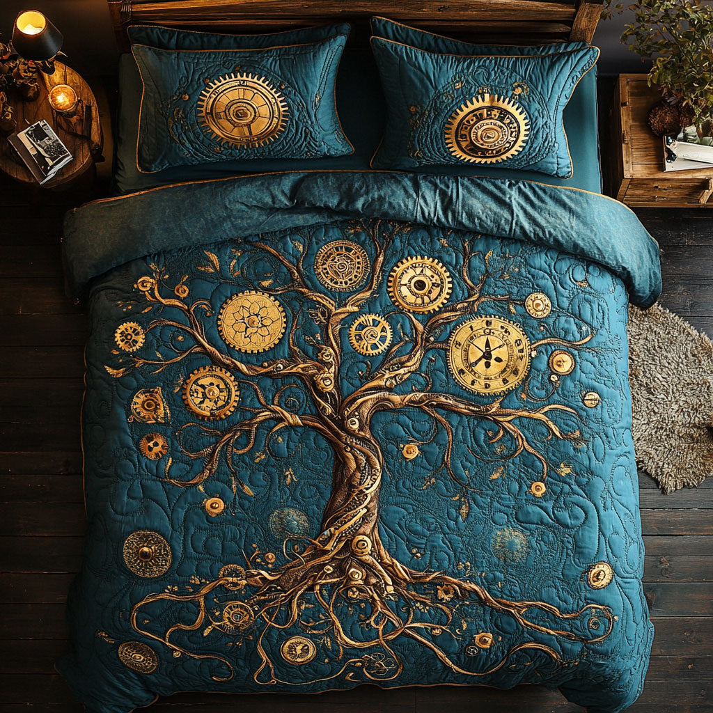 Clock Tree Of Life WX0403015CL Duvet Cover Set