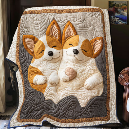 Corgi Dog WX1003023CL Quilt