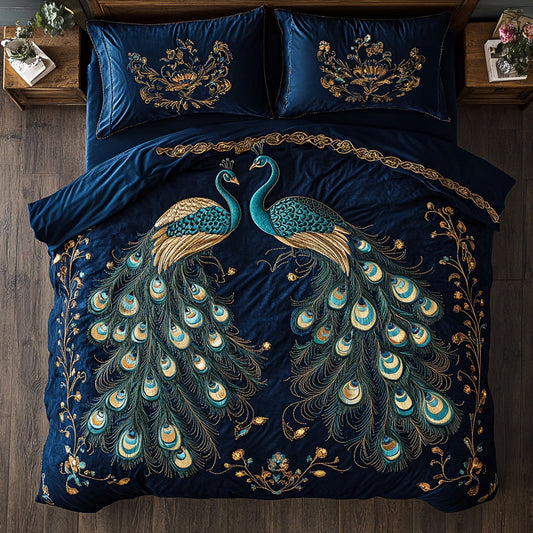 Couple Peacock WX0603021CL Duvet Cover Set