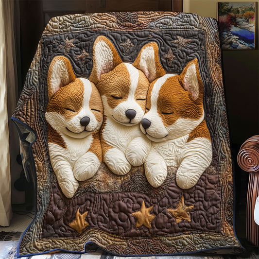 Cute Corgi WX1003029CL Quilt