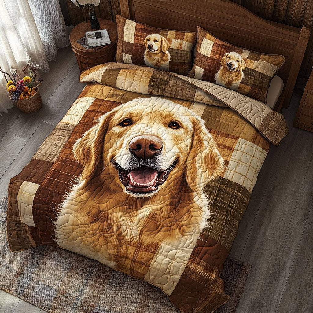 Cute Golden Retriever WX0303013CL Duvet Cover Set